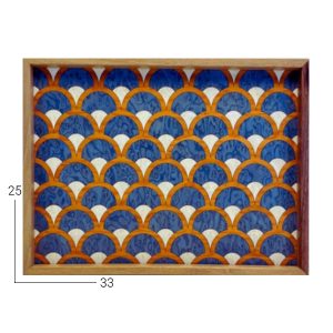 آناهیتا 0213S سینی چوبی دست ساز معرق