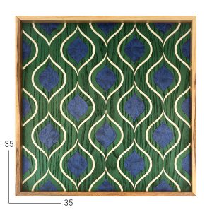 اصفهان 03L سینی چوبی دست ساز معرق