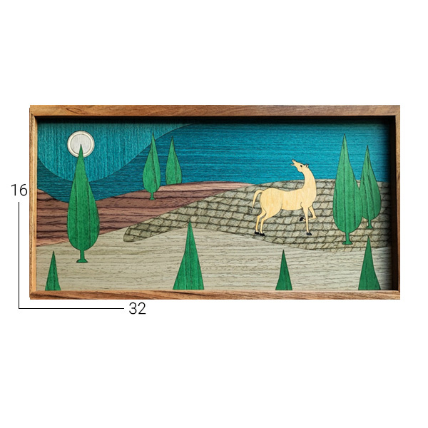 محصولات دا دیزاین | بوجاق C03 سینی چوبی دست ساز معرق